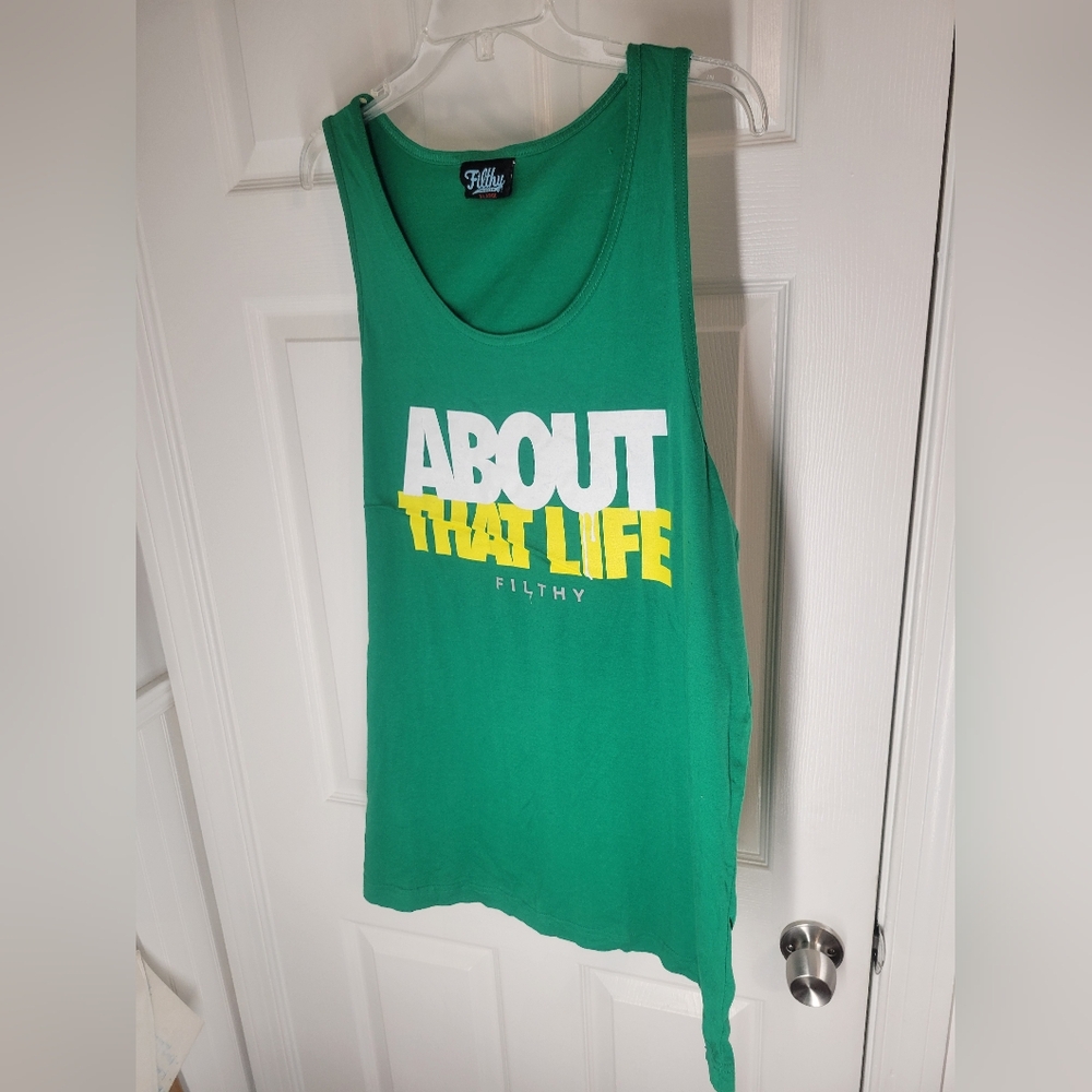 NWT Filthy Dripped Mens Size XL About That Life Tank Top Shirt